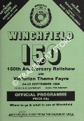 Winchfield 150th Anniversary Railshow and Victorian Theme Fayre, Official Programme, 24-25 September 1988 by British Railways Network SouthEast